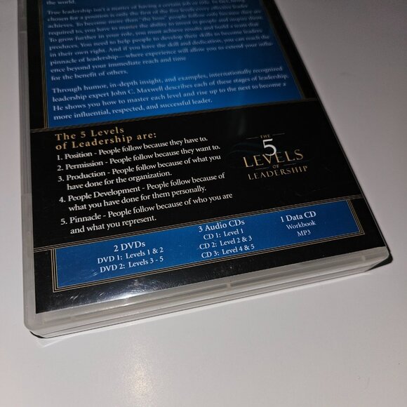 John C Maxwell 5 Levels of Leadership DVD Training Curriculum Audio CDs Data CD - Picture 4 of 8